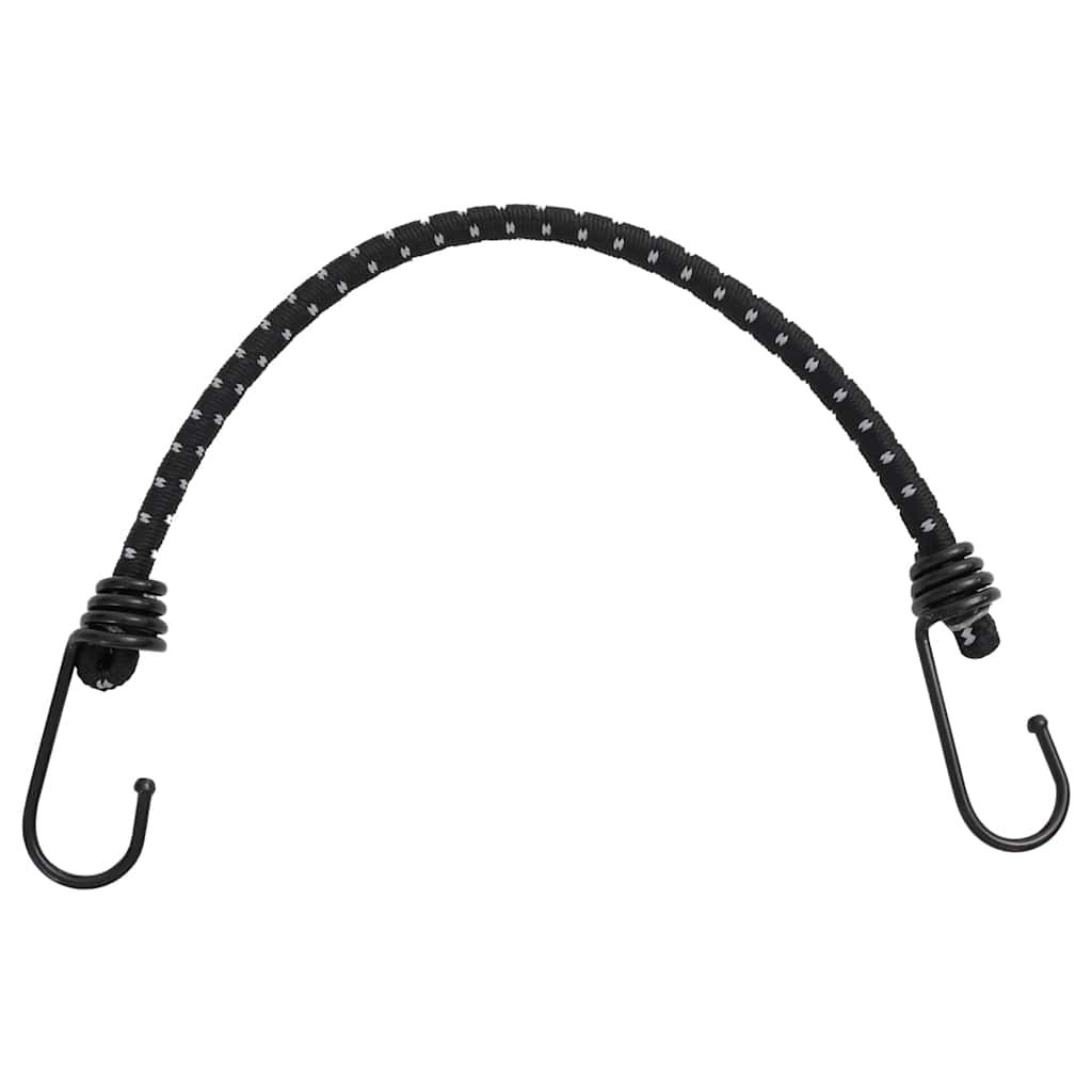 vidaXL Gummiseile Reflektierend mit Haken 25 Stk. 38 cm