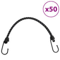 vidaXL Gummiseile Reflektierend mit Haken 50 Stk. 38 cm