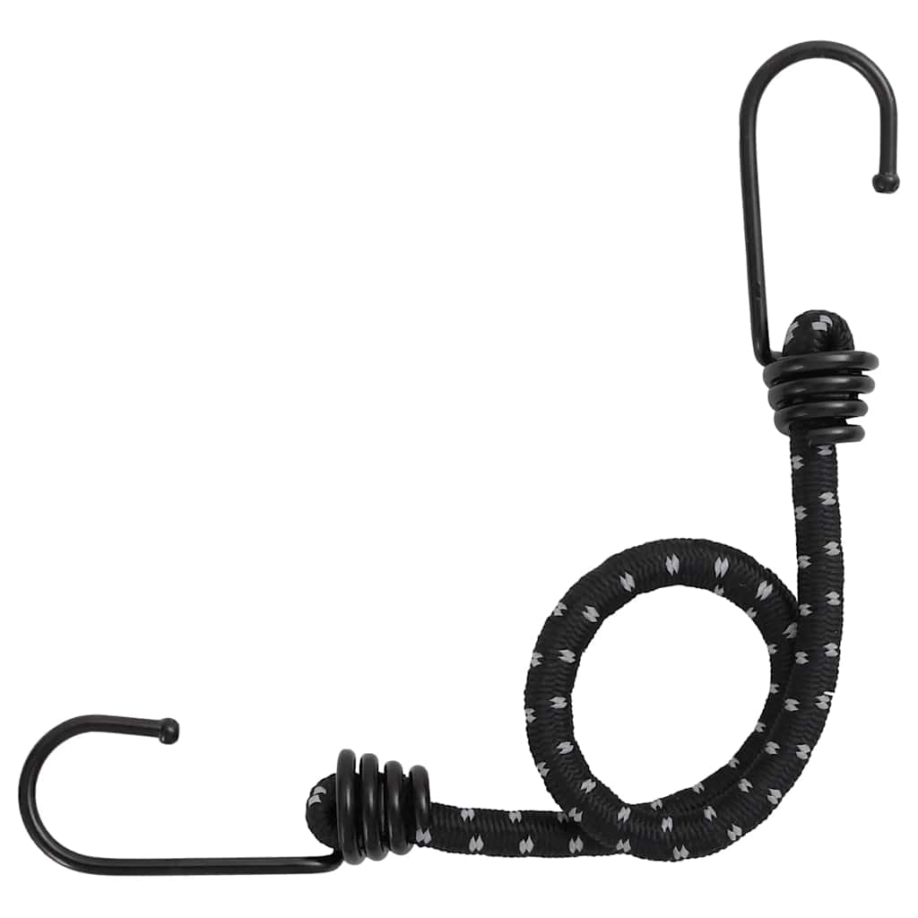 vidaXL Gummiseile Reflektierend mit Haken 50 Stk. 38 cm