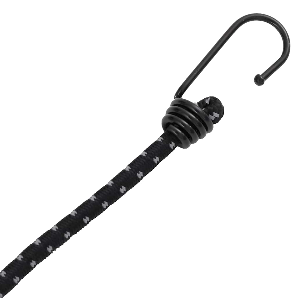 vidaXL Gummiseile Reflektierend mit Haken 50 Stk. 38 cm