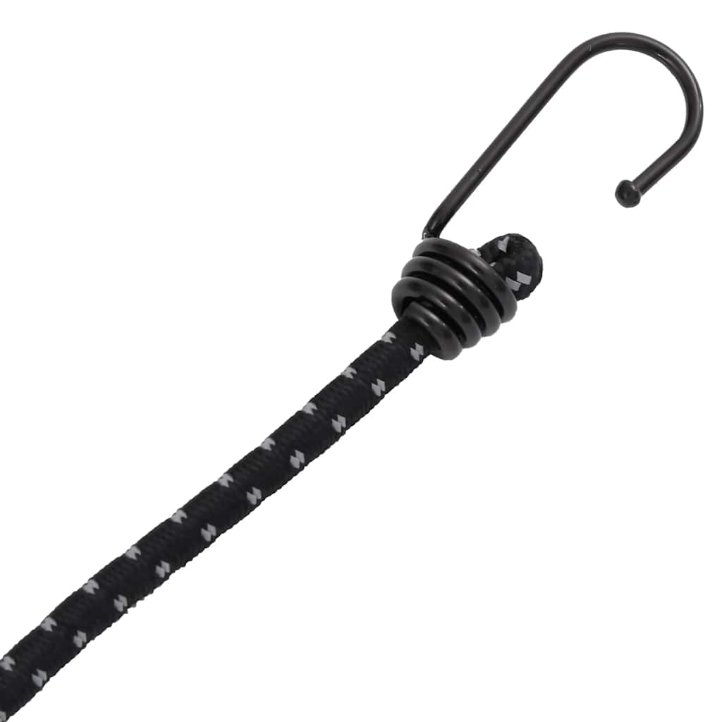 vidaXL Gummiseile Reflektierend mit Haken 10 Stk. 100 cm