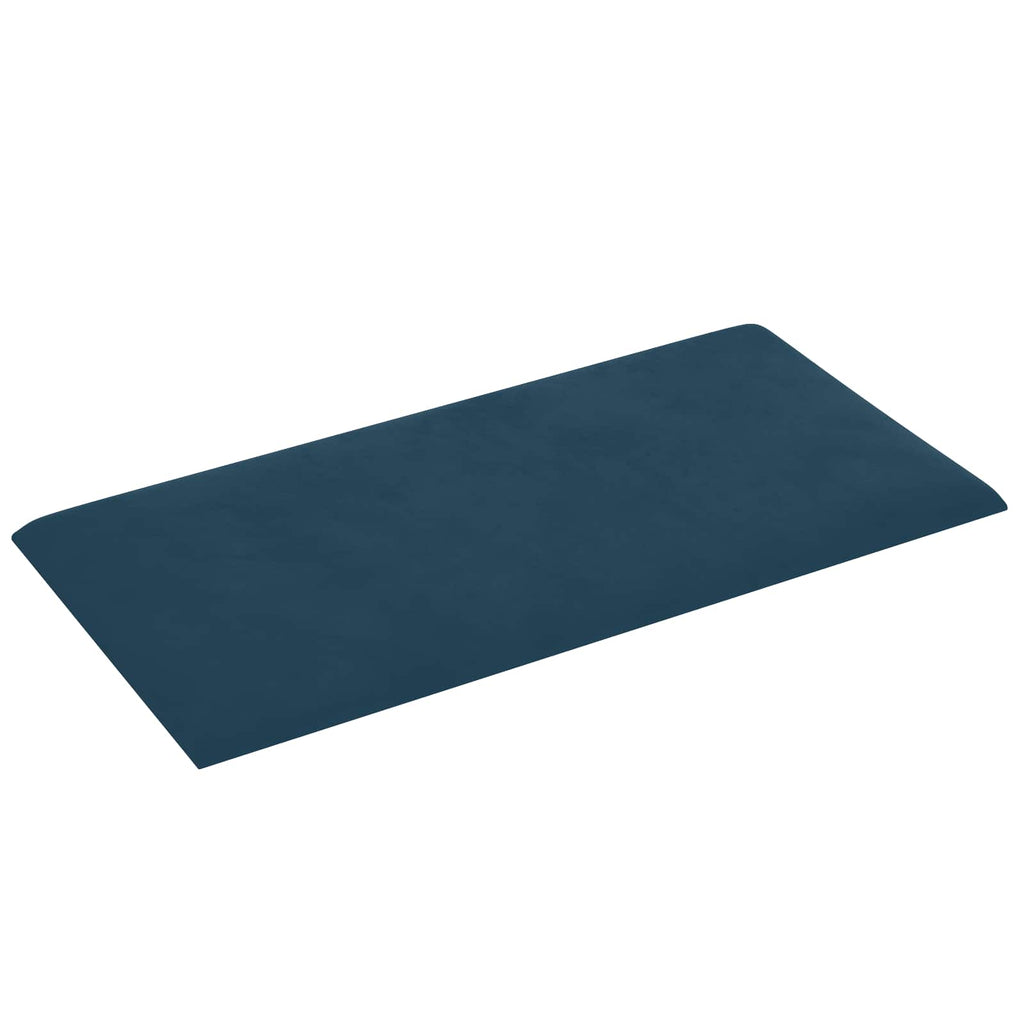 vidaXL Wandkopfteilen 12 pcs Blau Samt