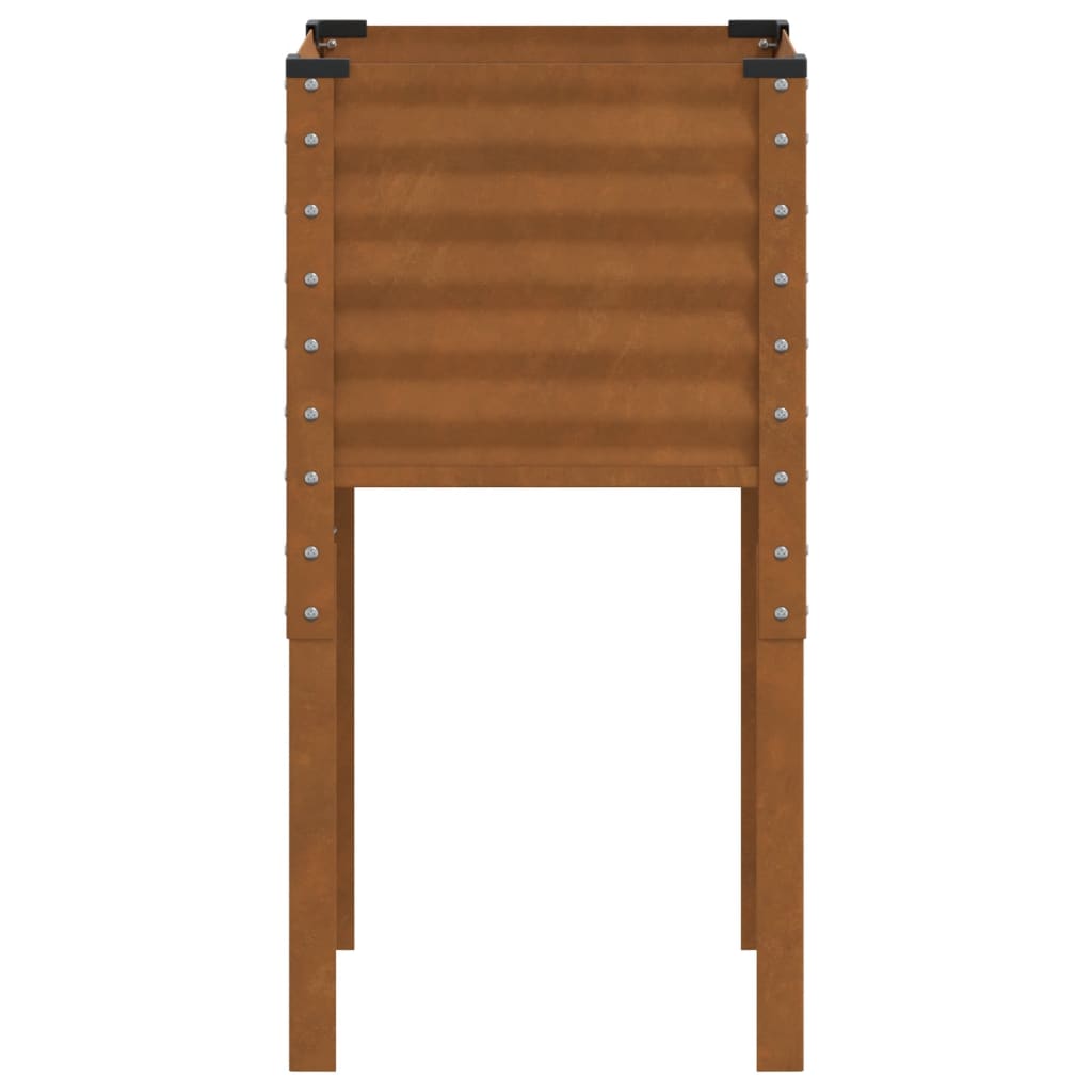 vidaXL Gartenpflanzgefäß 45 x 45 x 88 cm Verwitterungsstahl