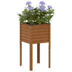 vidaXL Gartenpflanzgefäß 45 x 45 x 88 cm Verwitterungsstahl