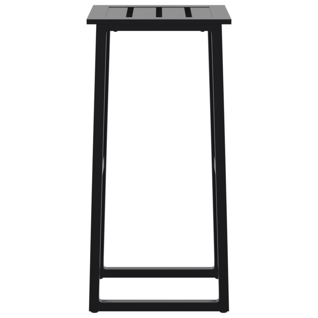 vidaXL Barhocker 4 Stk. Schwarz 38x38x80 cm Pulverbeschichteter Stahl