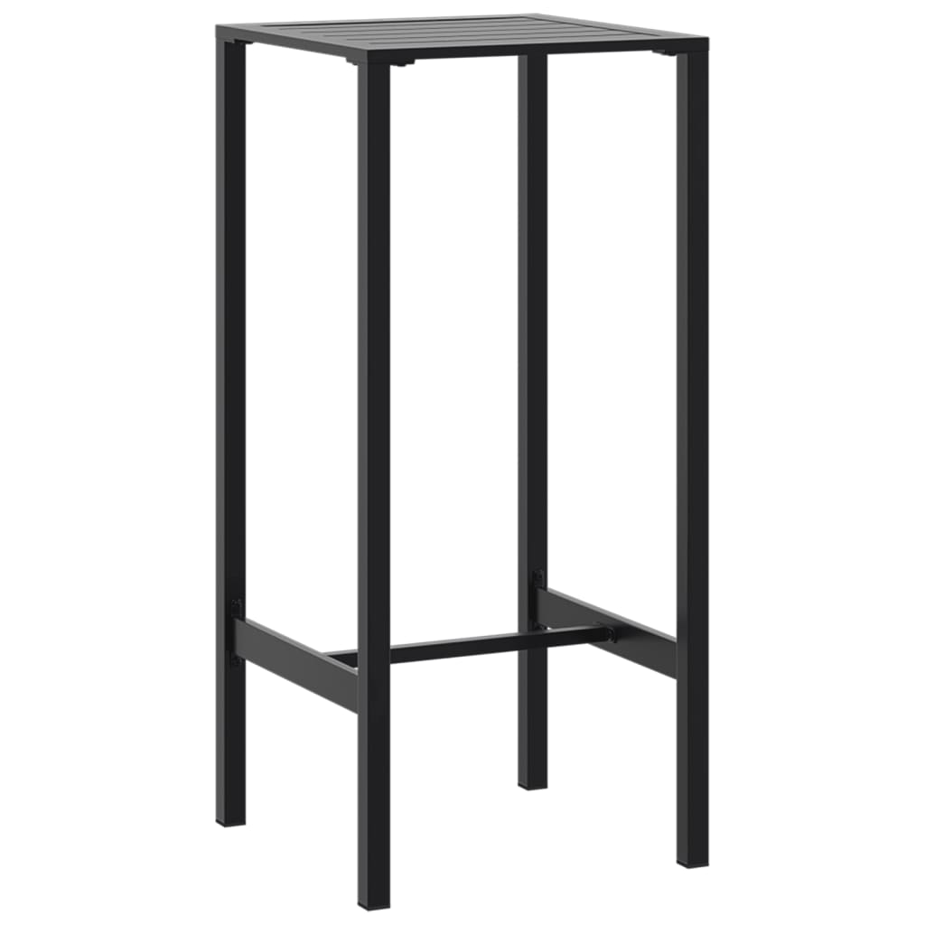 vidaXL Bartisch Schwarz 50x50x110 cm Pulverbeschichteter Stahl