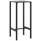 vidaXL Bartisch Schwarz 50x50x110 cm Pulverbeschichteter Stahl