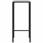 vidaXL Bartisch Schwarz 50x50x110 cm Pulverbeschichteter Stahl