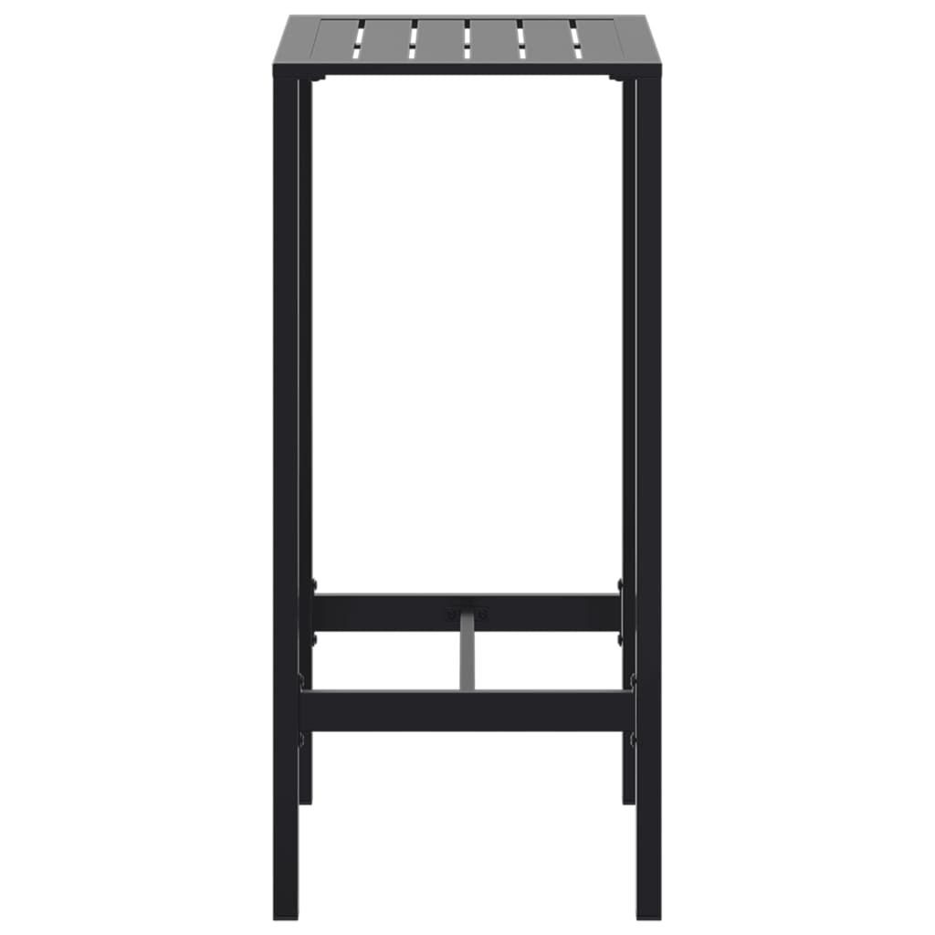 vidaXL Bartisch Schwarz 50x50x110 cm Pulverbeschichteter Stahl