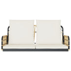 vidaXL Hängebank mit Kissen 105x58x38 cm Poly Rattan und Stahl