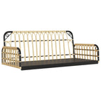 vidaXL Hängebank mit Kissen 105x58x38 cm Poly Rattan und Stahl