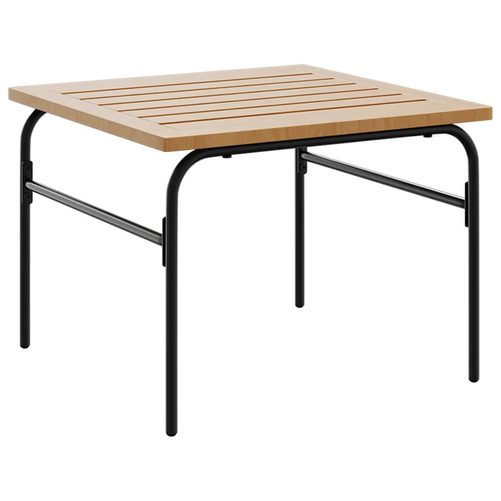 vidaXL Outdoor-Satztische 2 Stk. Braun und Schwarz Stahl