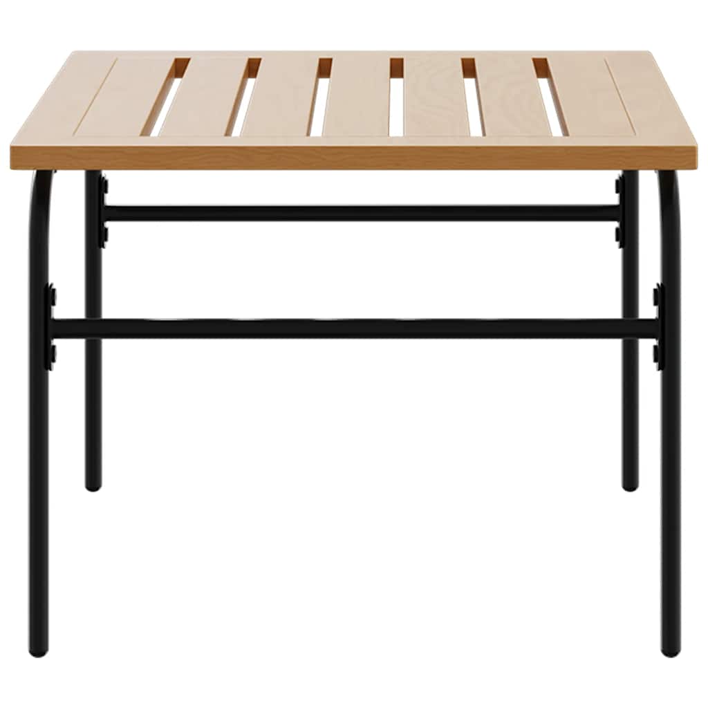 vidaXL Outdoor-Satztische 2 Stk. Braun und Schwarz Stahl