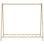 vidaXL Kleiderständer mit Ablagen 106x34x102 cm Bambus