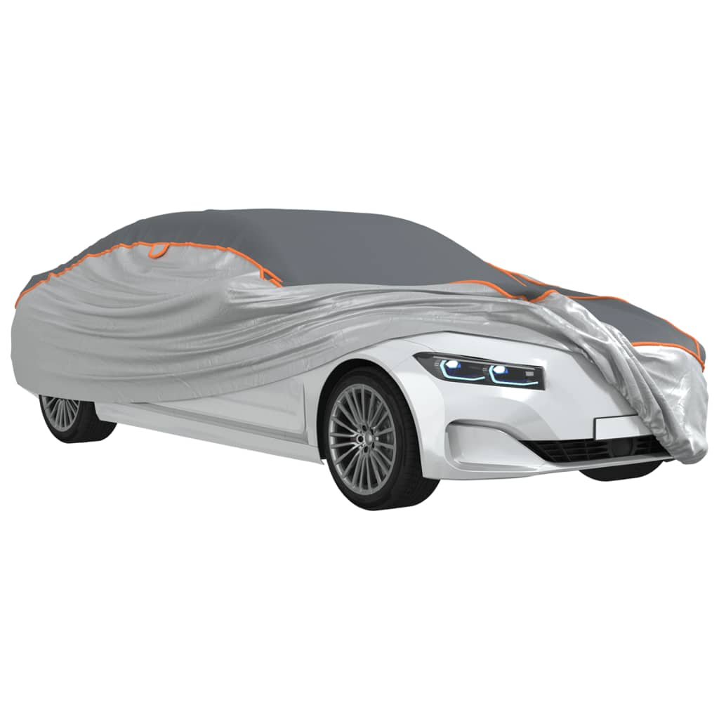 vidaXL Autoabdeckung für Limousine Hagelschutz Voll M Grau Silbern