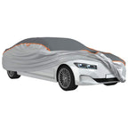 vidaXL Autoabdeckung für Limousine Hagelschutz Voll XL Grau & Silbern