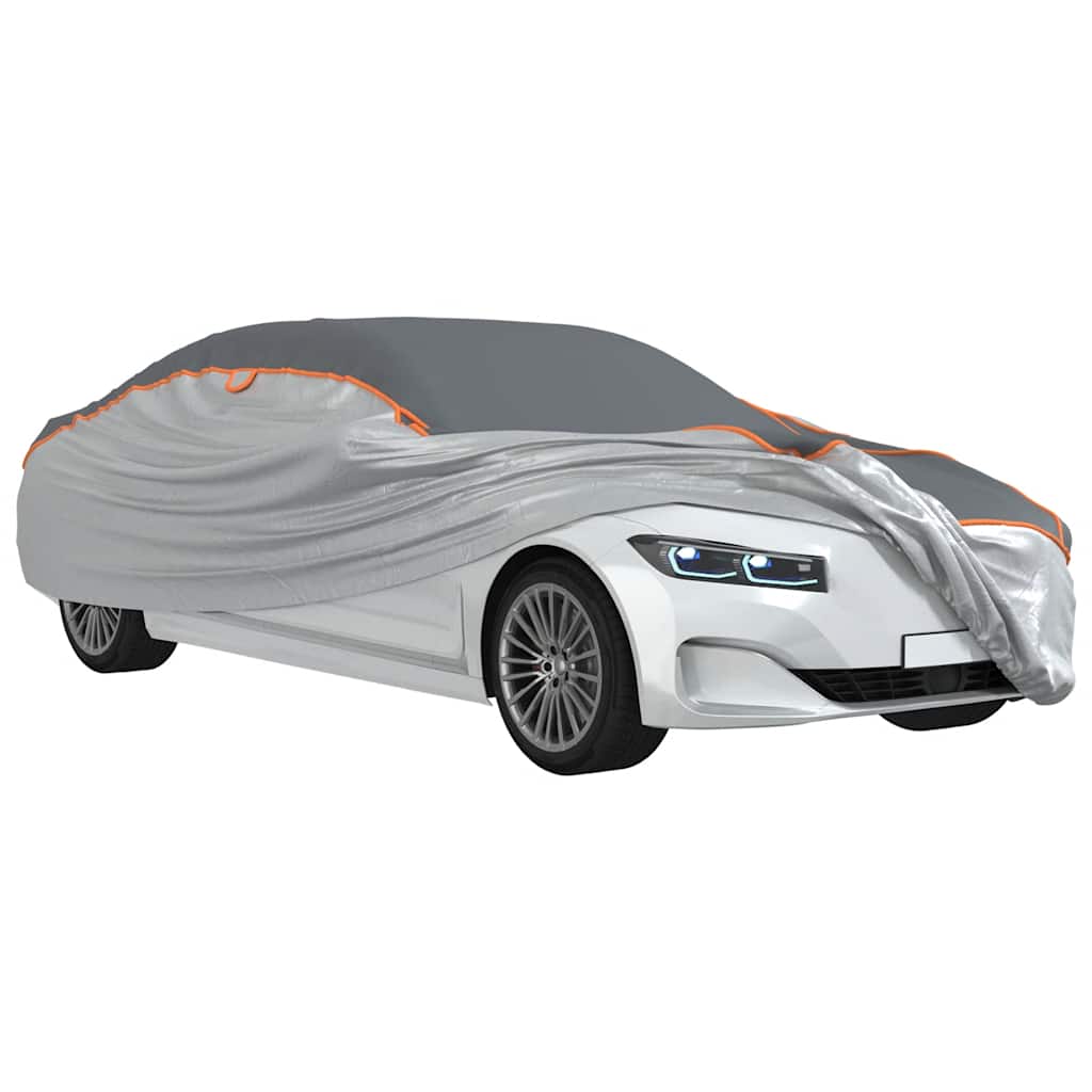 vidaXL Autoabdeckung für Limousine Hagelschutz Voll XL Grau & Silbern