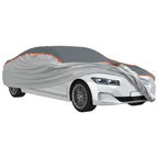 vidaXL Autoabdeckung für Limousine Hagelschutz Voll XXL Grau & Silbern
