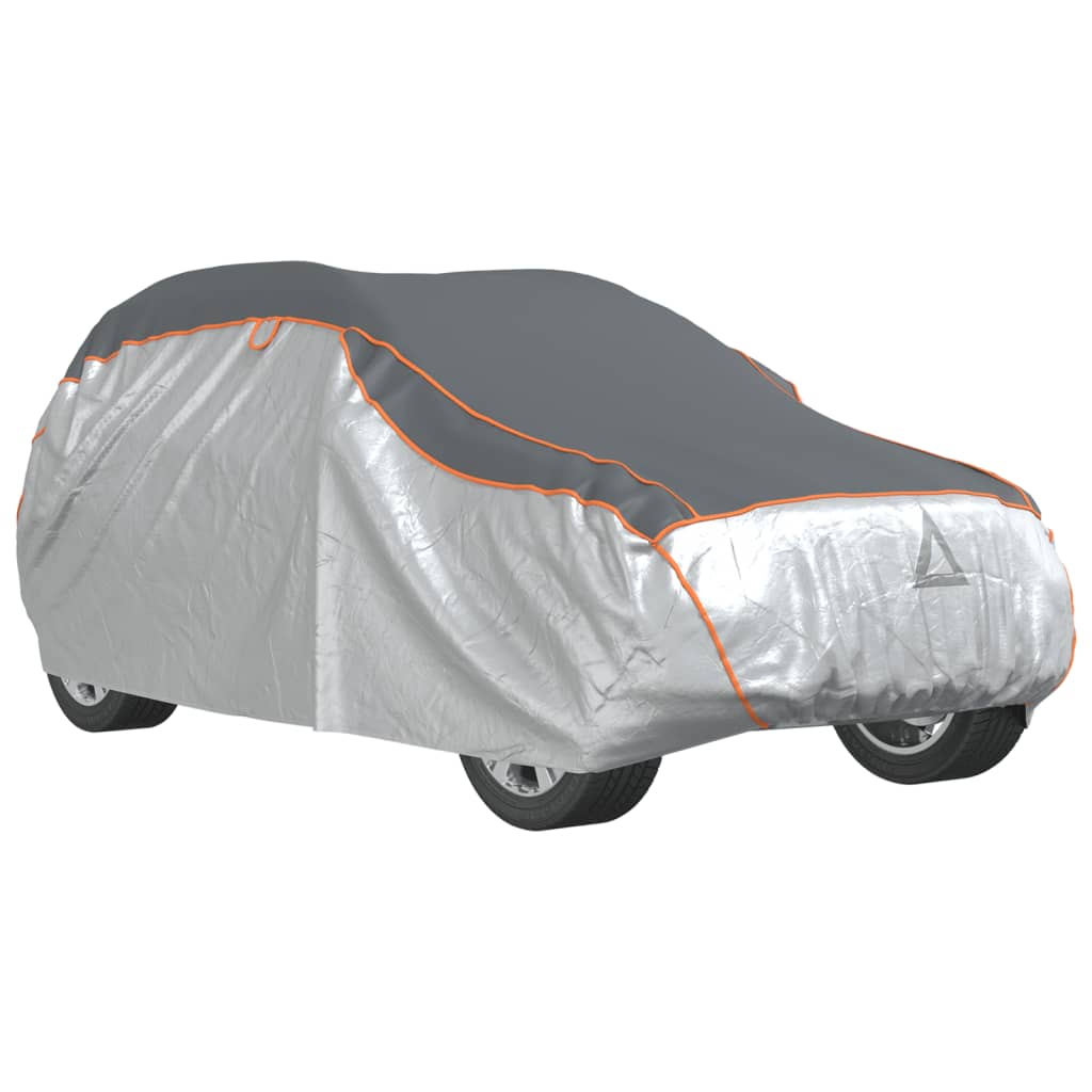 vidaXL Autoabdeckung für SUV Hagelschutz Voll XL Grau & Silbern