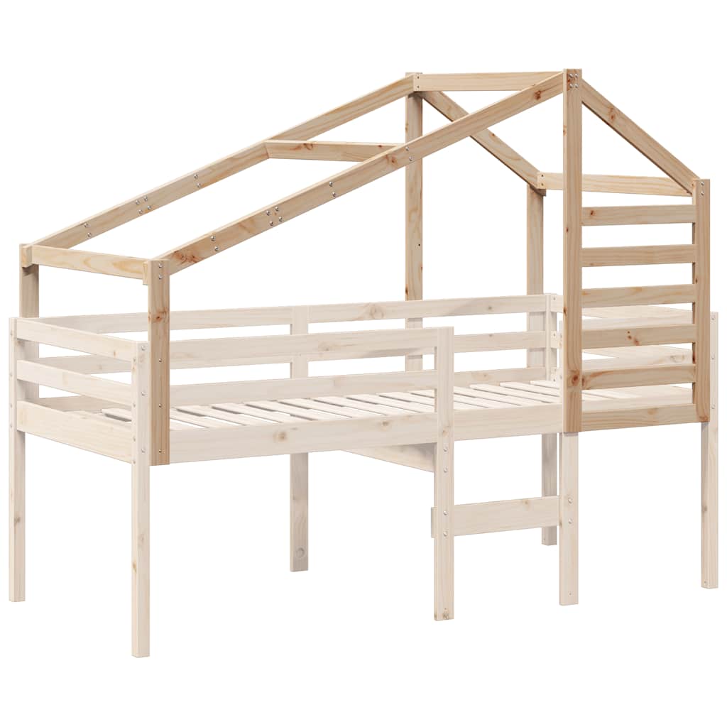 vidaXL Dach für Kinderbett 198x87x113 cm Massivholz Kiefer