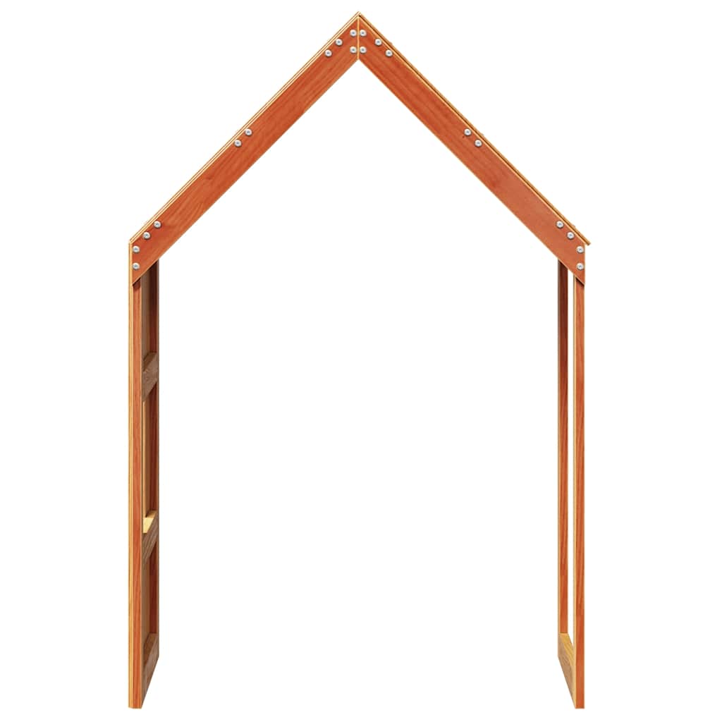 vidaXL Dach für Kinderbett Wachsbraun 60x89x134,5 cm Massivholz