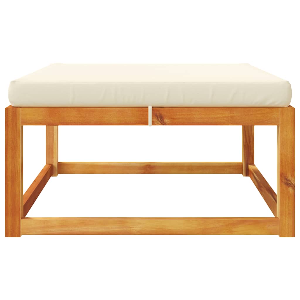 vidaXL Gartenhocker mit Kissen 65x65x29 cm Massivholz Akazie