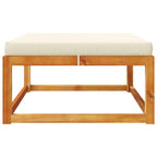 vidaXL Gartenhocker mit Kissen 65x65x29 cm Massivholz Akazie