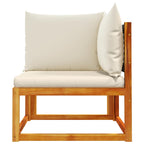 vidaXL Gartensofa-Ecke mit Kissen Holz Akazie & Rattan