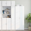 vidaXL Hochschrank Schmal Weiß 30x42,5x225 cm Holzwerkstoff