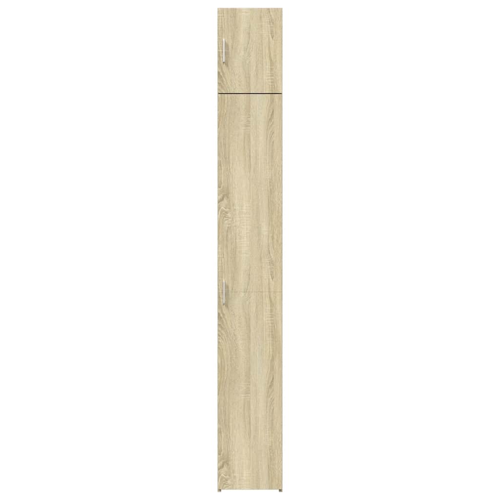 vidaXL Hochschrank Schmal Sonoma-Eiche 30x42,5x225 cm Holzwerkstoff