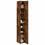 vidaXL Hochschrank Schmal Räuchereiche 30x42,5x225 cm Holzwerkstoff