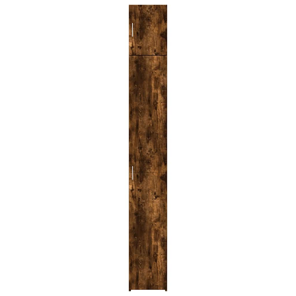 vidaXL Hochschrank Schmal Räuchereiche 30x42,5x225 cm Holzwerkstoff