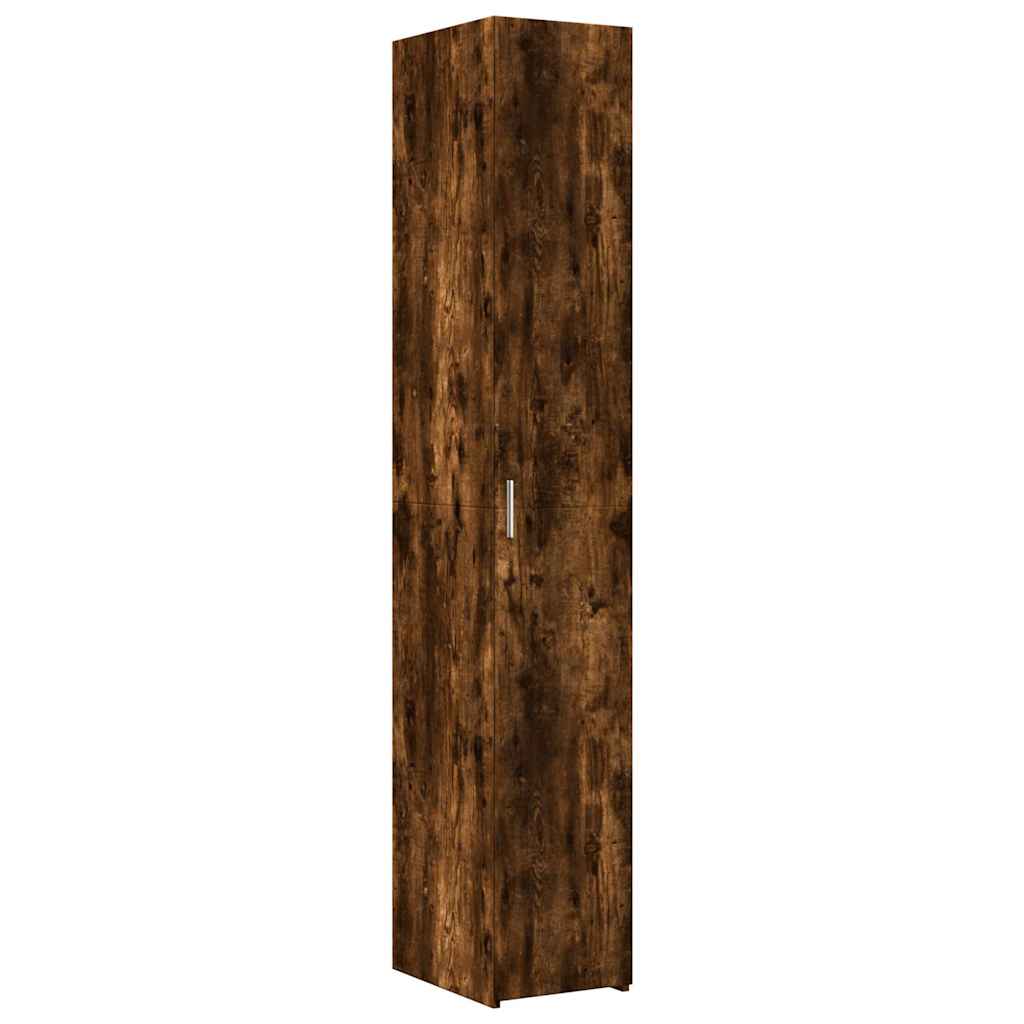 vidaXL Hochschrank Schmal Räuchereiche 30x42,5x225 cm Holzwerkstoff
