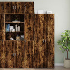 vidaXL Hochschrank Schmal Räuchereiche 30x42,5x225 cm Holzwerkstoff