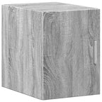 vidaXL Hochschrank Schmal Grau Sonoma 30x42,5x225 cm Holzwerkstoff