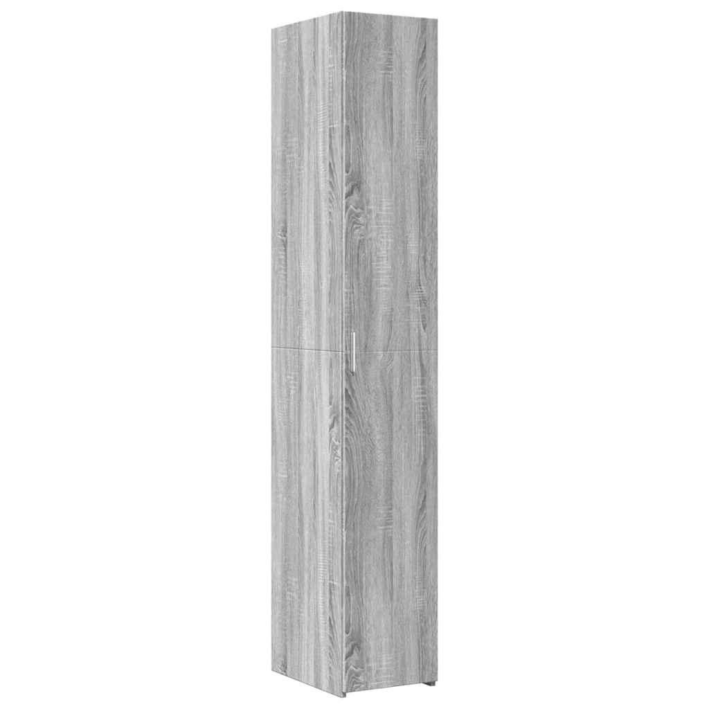 vidaXL Hochschrank Schmal Grau Sonoma 30x42,5x225 cm Holzwerkstoff
