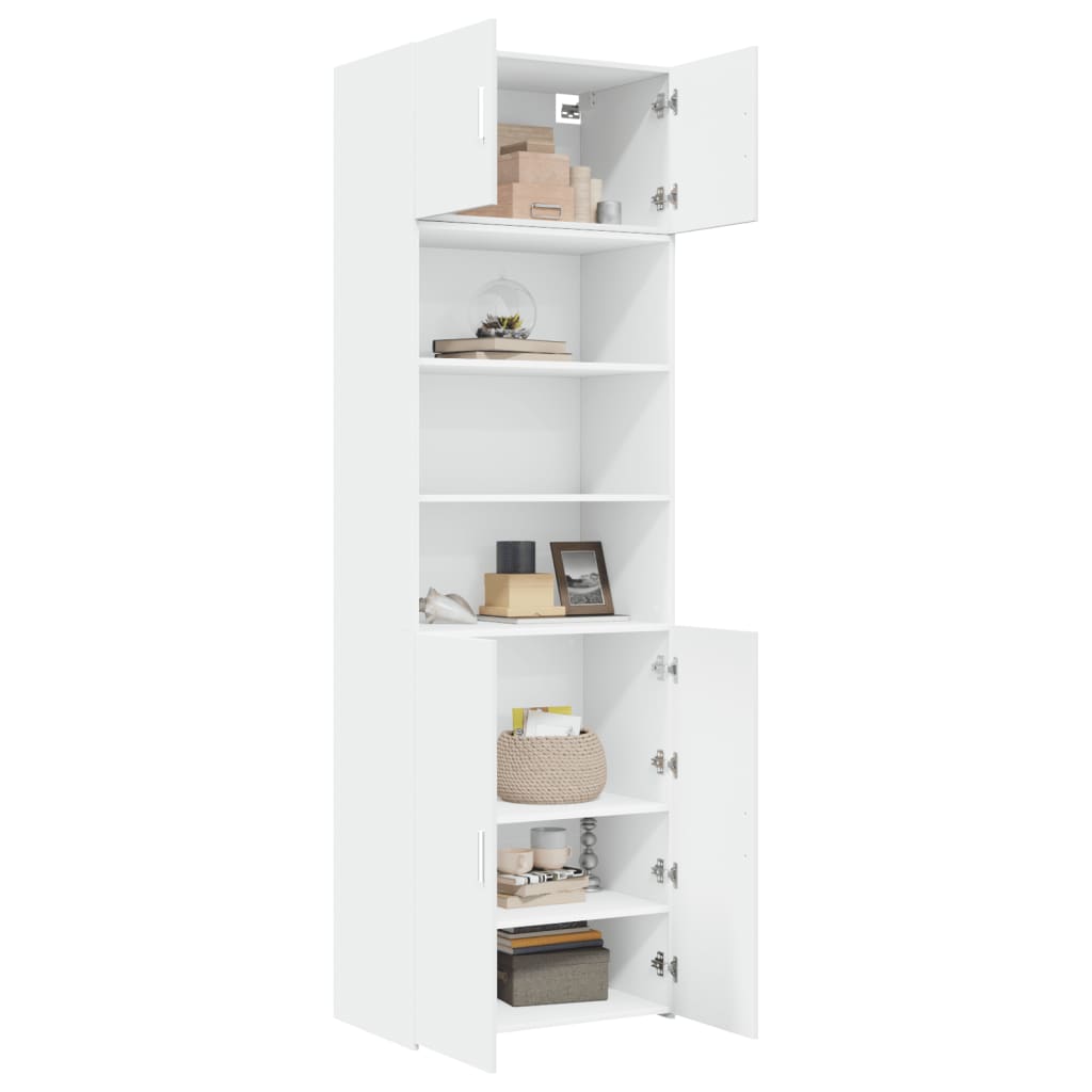 vidaXL Hochschrank Weiß 70x42,5x225 cm Holzwerkstoff