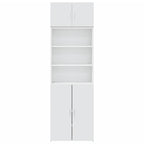 vidaXL Hochschrank Weiß 70x42,5x225 cm Holzwerkstoff