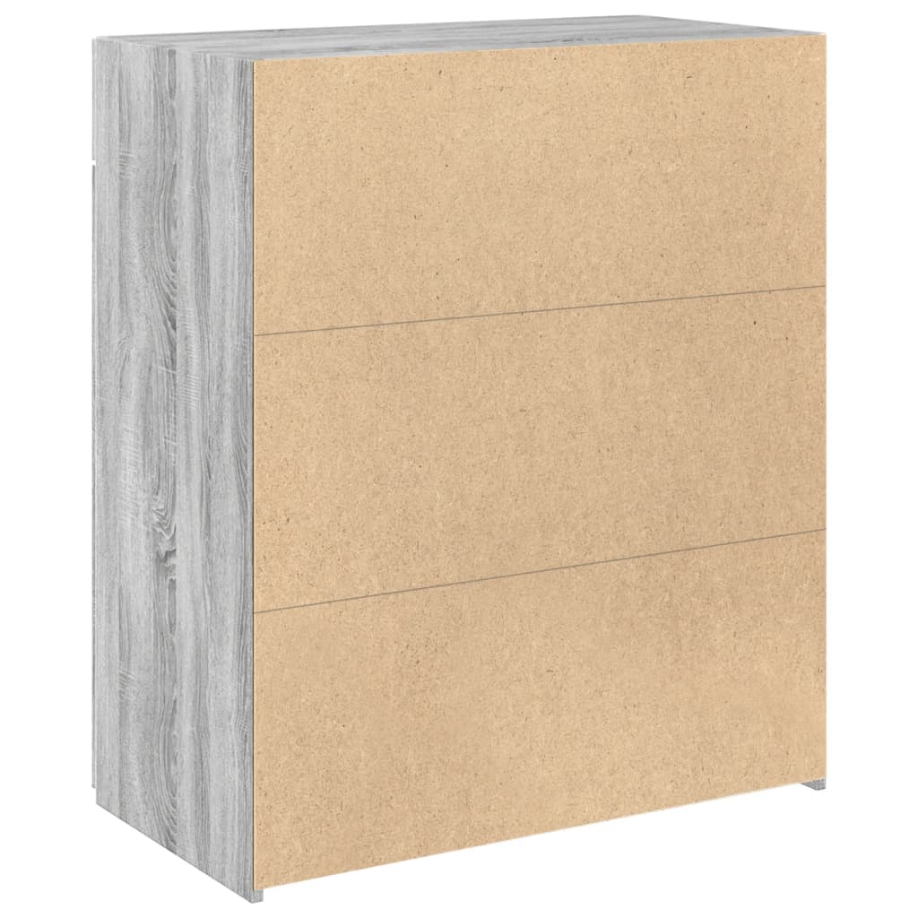 vidaXL Sideboard Grau Sonoma 80x42,5x93 cm Holzwerkstoff
