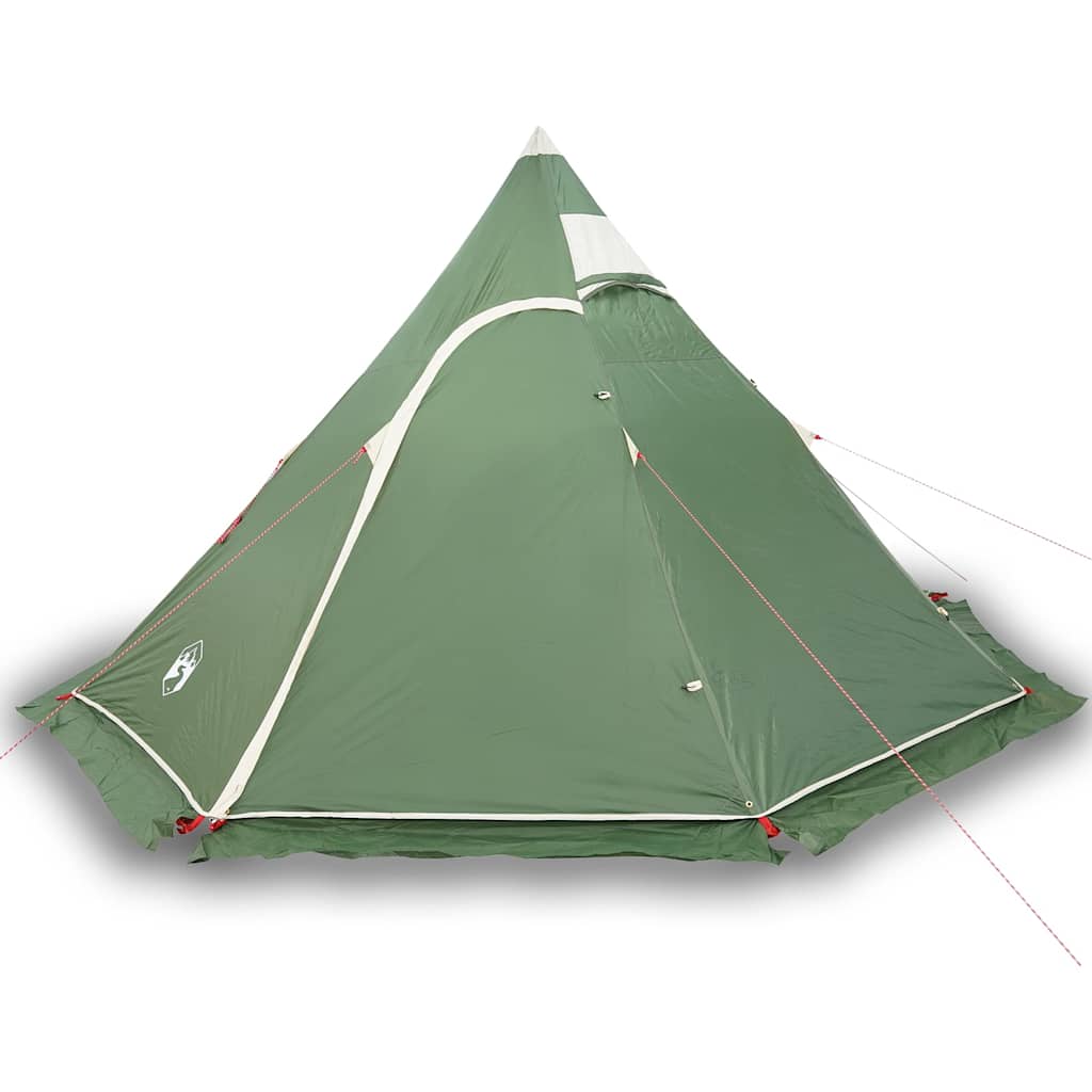 vidaXL Tipi-Campingzelt 5 Personen Grün Wasserdicht