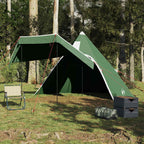 vidaXL Tipi-Campingzelt 5 Personen Grün Wasserdicht
