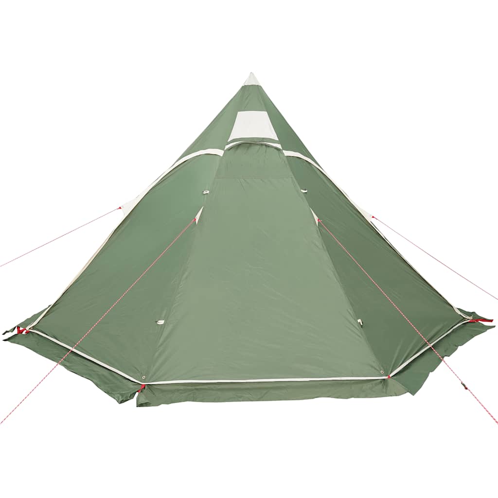 vidaXL Tipi-Campingzelt 5 Personen Grün Wasserdicht