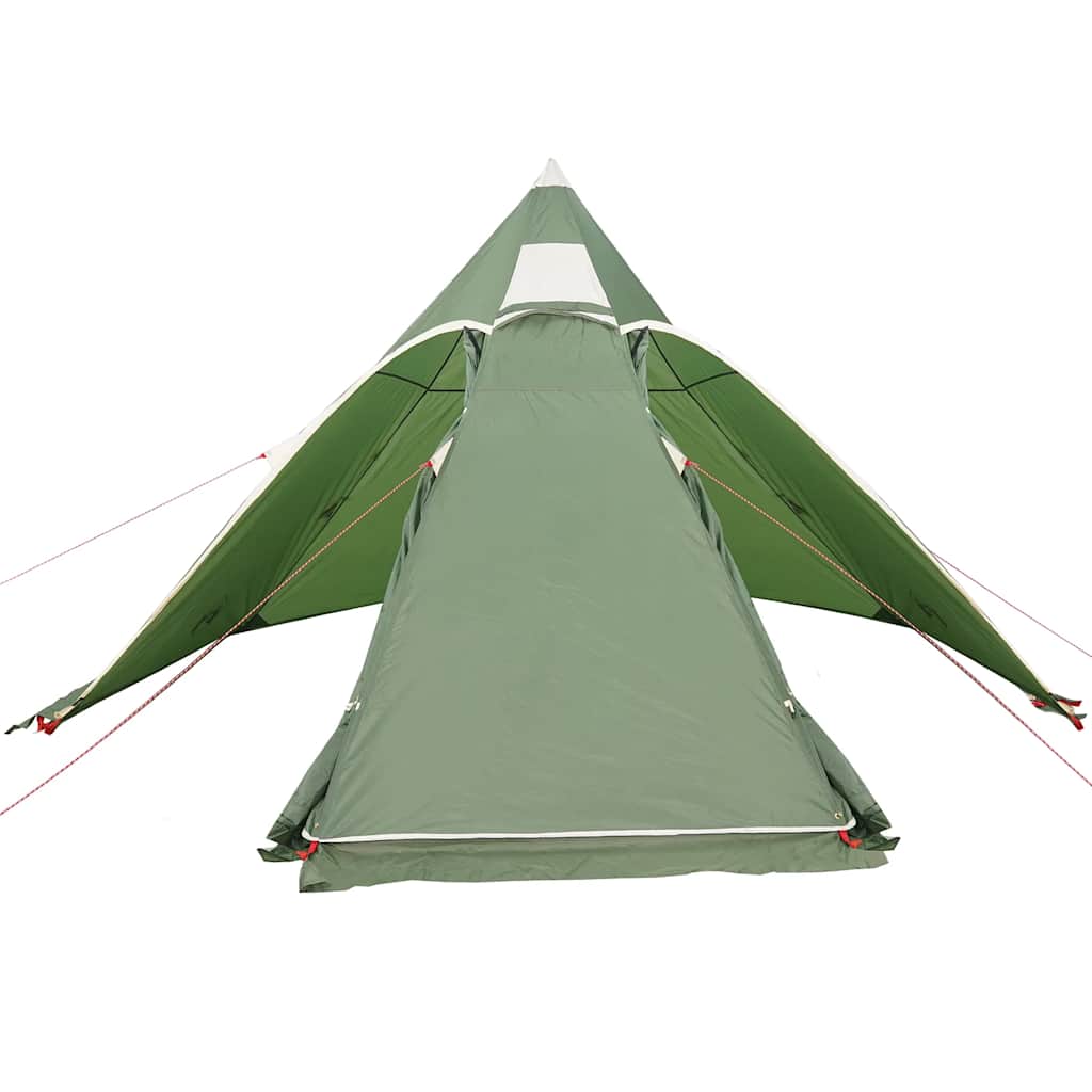 vidaXL Tipi-Campingzelt 5 Personen Grün Wasserdicht