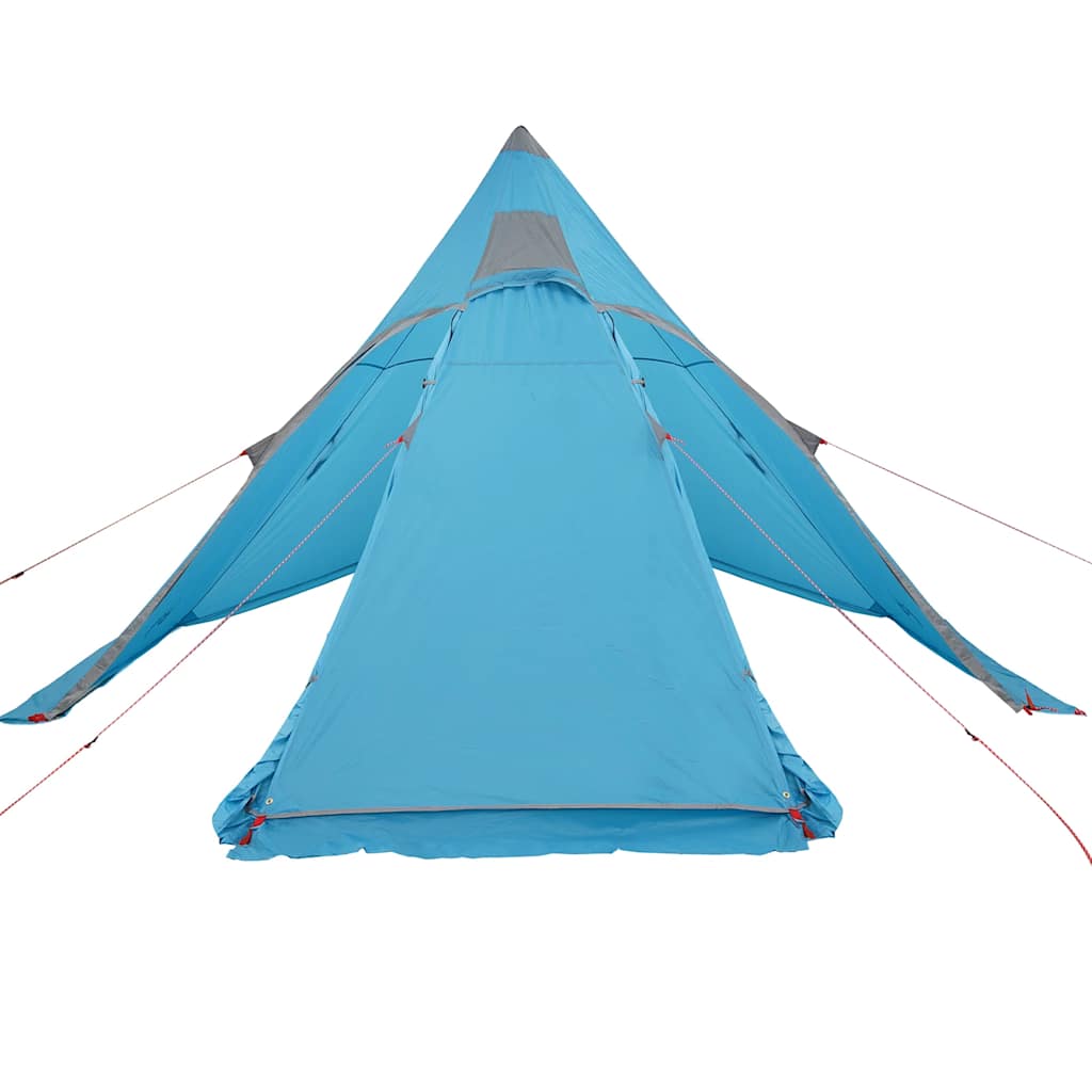 vidaXL Tipi-Campingzelt 5 Person Blau Wasserdicht