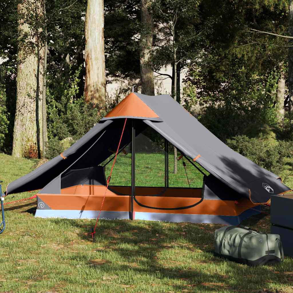 vidaXL Campingzelt 2 Personen Grün Wasserdicht