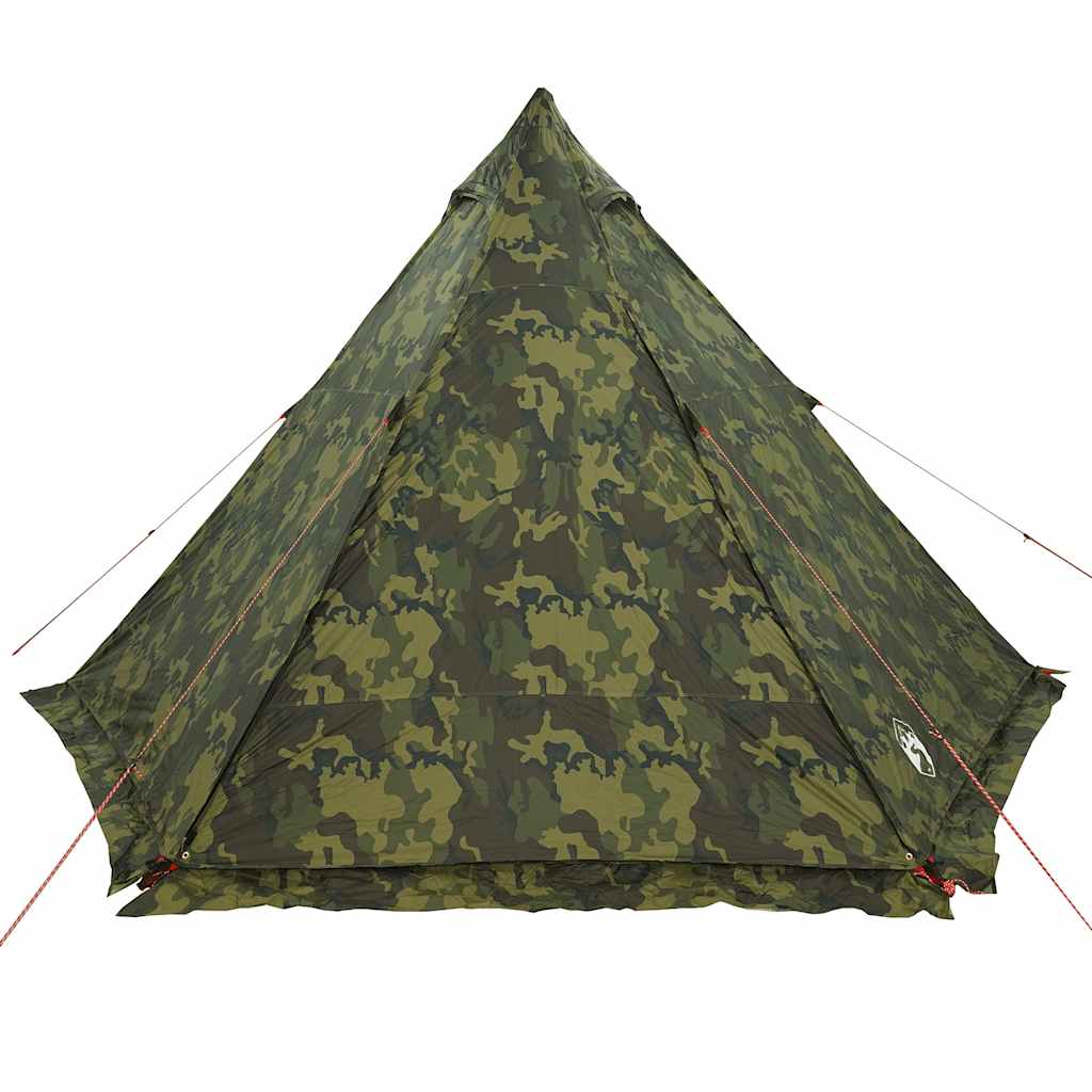 vidaXL Tipi-Familienzelt 6 Personen Tarnmuster Wasserdicht