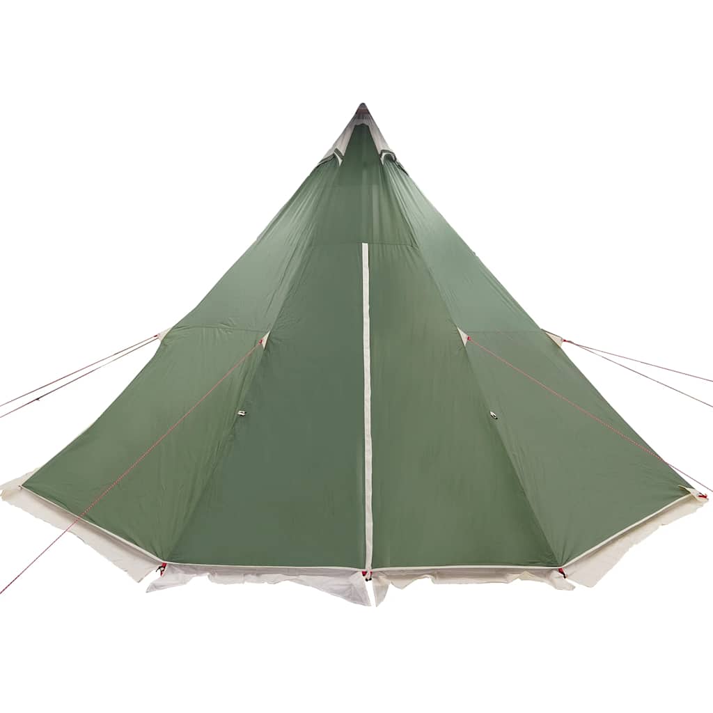 vidaXL Tipi-Familienzelt 8 Personen Grün Wasserdicht
