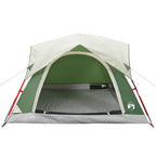 vidaXL Campingzelt 4 Personen Grün Wasserdicht