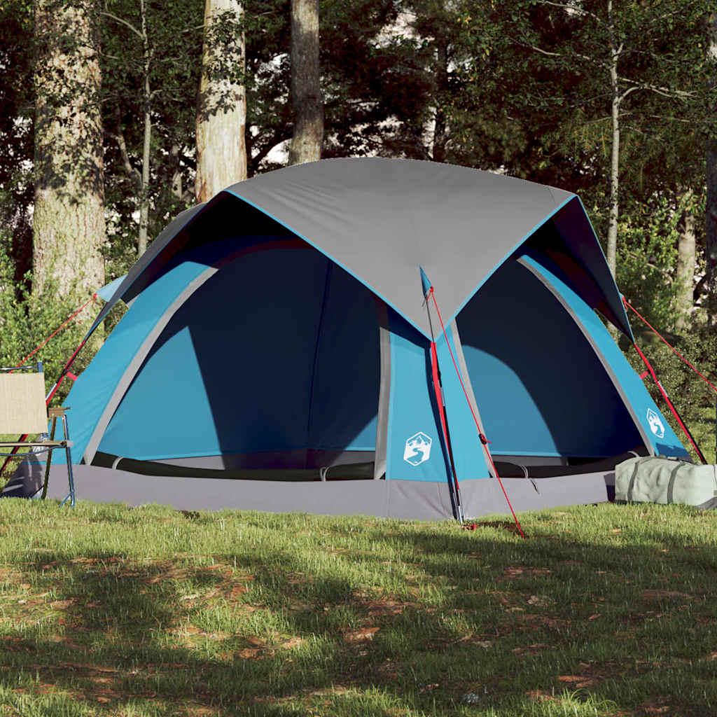 vidaXL Campingzelt 4 Personen Grün Wasserdicht