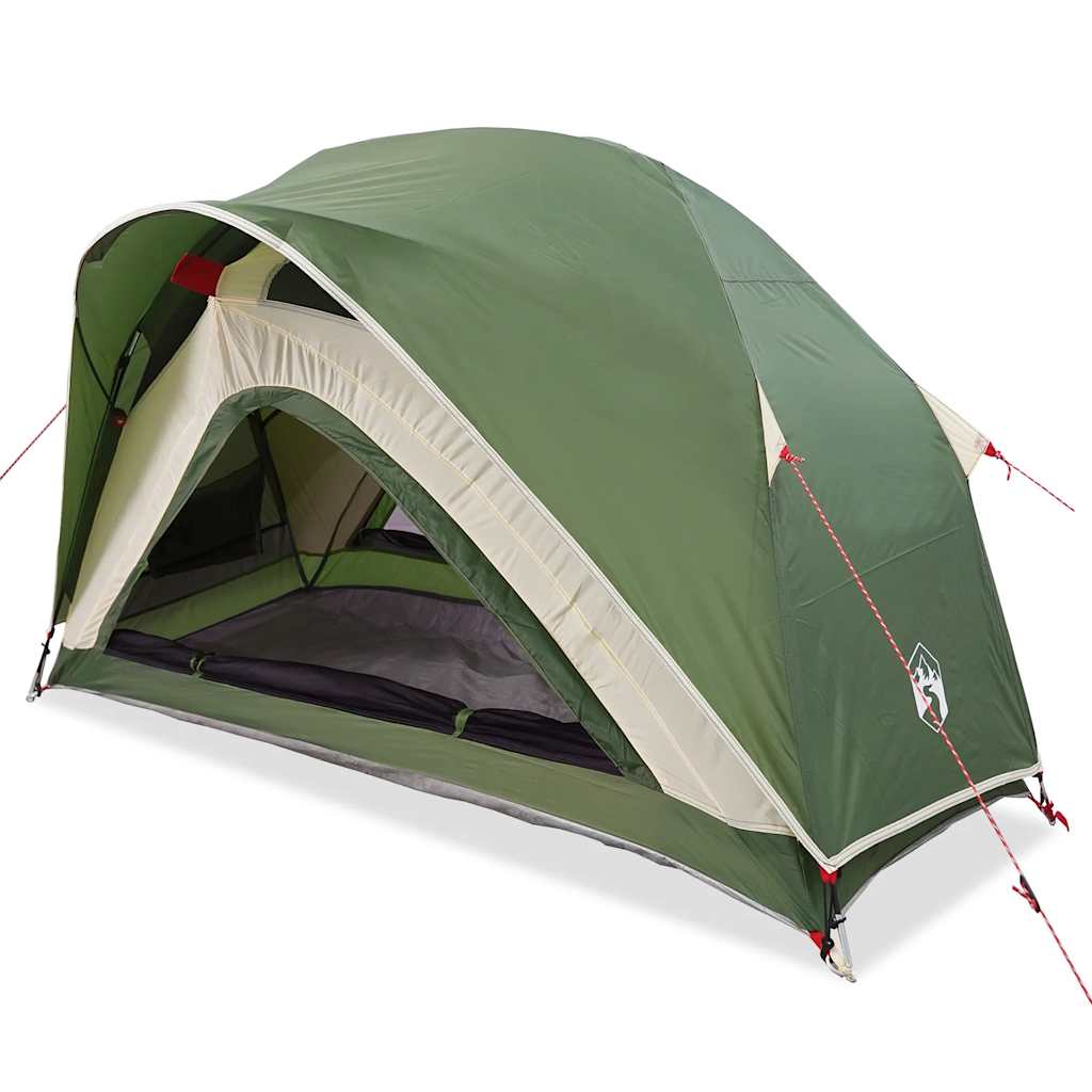 vidaXL Campingzelt 1 Person Grün Wasserfest